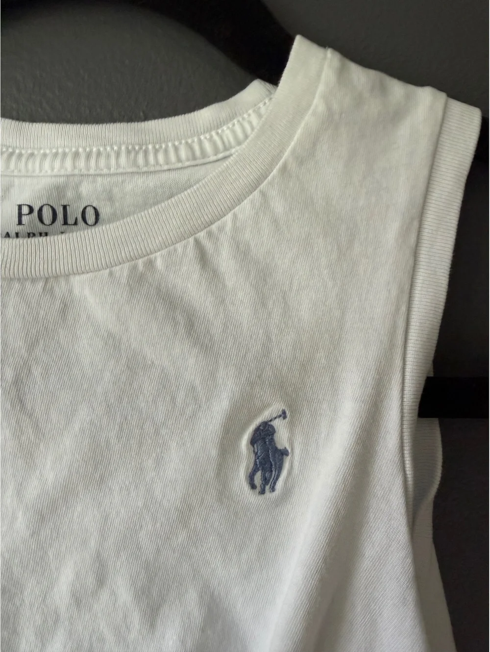 Polo Ralph Lauren Pale Blue Sleeveless Knot Front Tank Top Size 7